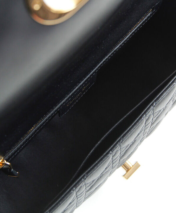 Christian Dior Small Dior Caro Bag Black